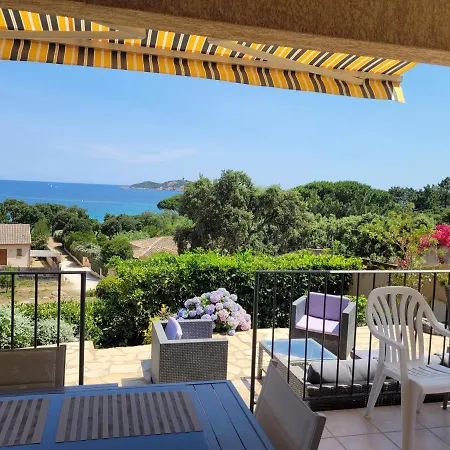 A Pinarello-2mn A Pied De La Plage-vue Villa Pinarellu