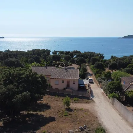 A Pinarello-2mn A Pied De La Plage-vue Villa Pinarellu (Corsica)